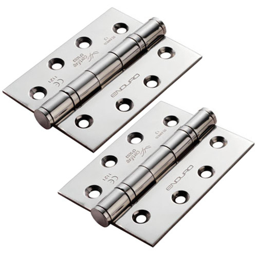Eurospec HIN1433P/13BSS Eurospec Enduro Grade 13 Ball Bearing P Hinge - 102mm x 76mm 3mm image