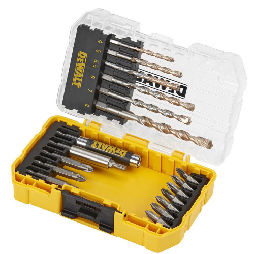 Dewalt Screwdriver & Masonry Drill Bit Set - 19 Piece image