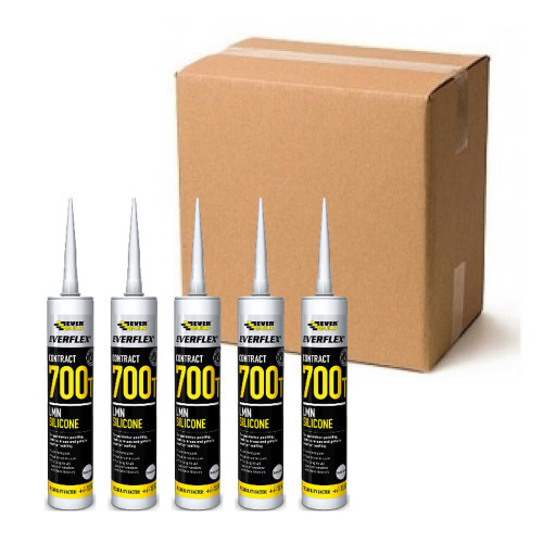 Everbuild Contract 700T LMN Silicone 300ml Clear - Box of 25 image