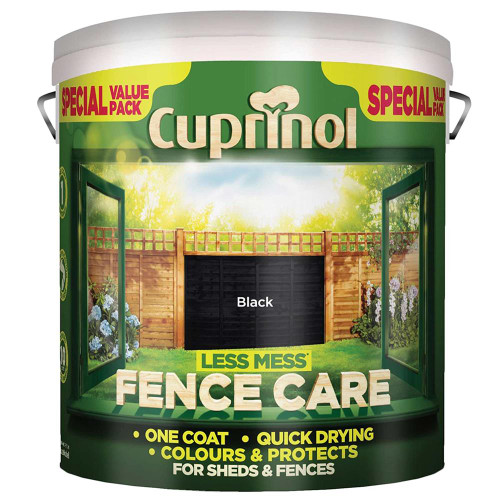 Cuprinol Less Mess Fence Care Black 6 Litre image