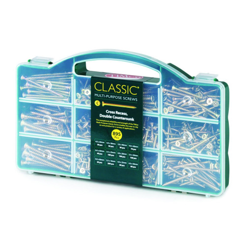 Timco Classic Screw Mixed Tray - Pack of 895