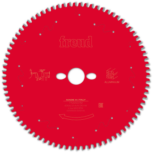 Freud Aluminium Mitre Saw Blade 260mm x 30mm 80T Corded image