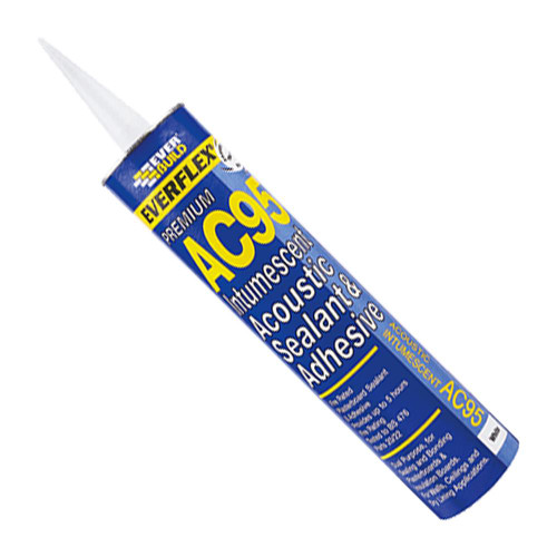 Everbuild Everflex AC95 Intumescent Sealant and Adhesive, White, 900 ml