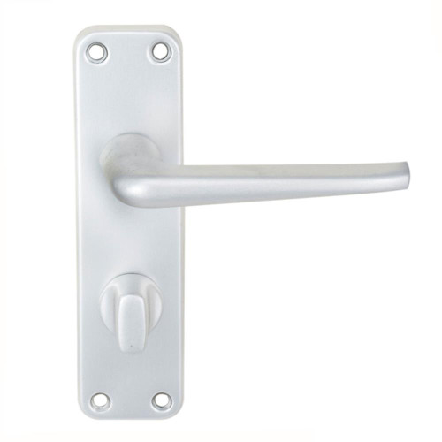 Eurospec Aluminium Lever Bathroom/Privacy Dual Purpose Furniture Face Fix image