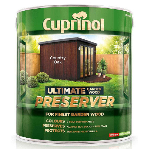 Cuprinol Ultimate Garden Wood Preserver Country Oak 4 Litre image