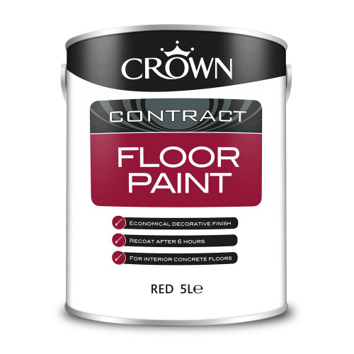 Crown Floor Paint Red - 5L image
