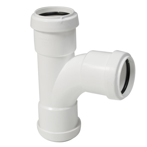 Floplast 32mm White Polypropylene Tee