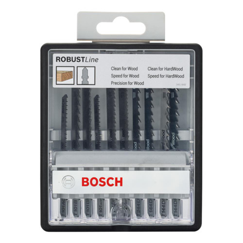 Bosch 10 Piece Robust Line Jigsaw Blade Set - Wood Expert image