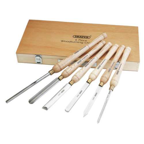 Draper HSS Woodturning Chisel Set (6 Piece) image