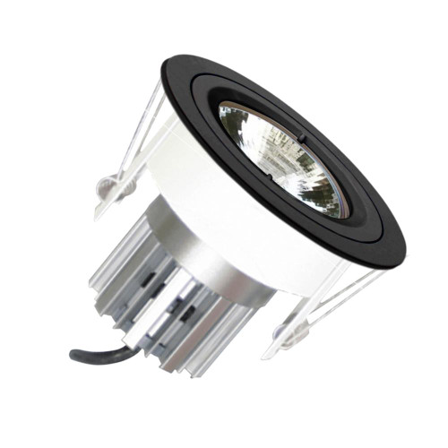 EMCO Die Cast Round Fixed Downlight for 35mm MR11 LEDs - Black image