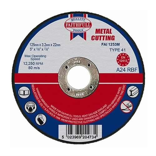 Metal Cut Off Disc 125 x 3.2 x 22mm