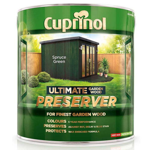Cuprinol Ultimate Garden Wood Preserver Spruce Green 4 Litre image