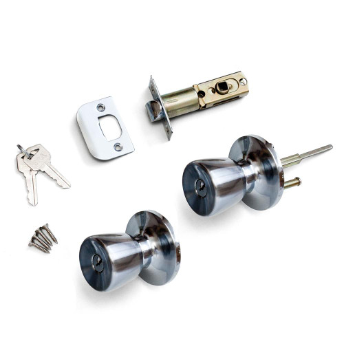 ERA Entrance Knob Lock Set Tulip - Satin image