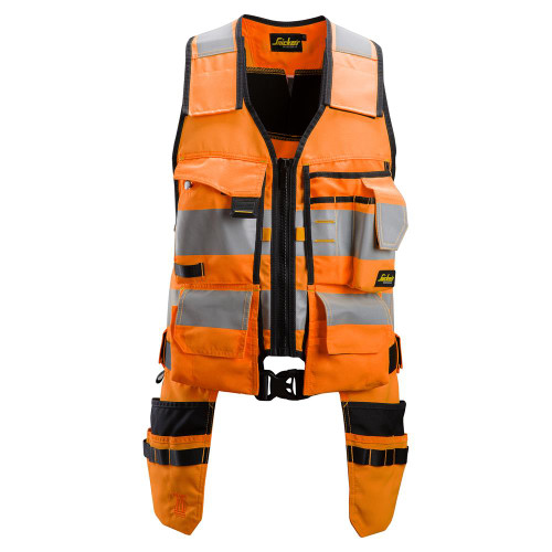 Snickers AllroundWork Hi-Vis Toolvest, Class 1, Orange image
