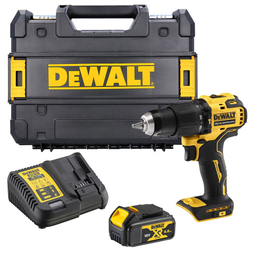 Dewalt DCD709M1T 18V XR Brushless Combi Drill with 1x 4.0Ah Battery, Case & Charger image