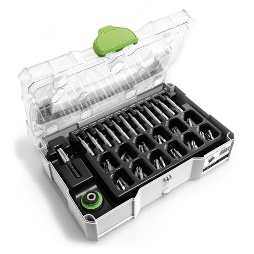 Festool 74 Piece Centrotec Bit Set in Mini-Systainer Case