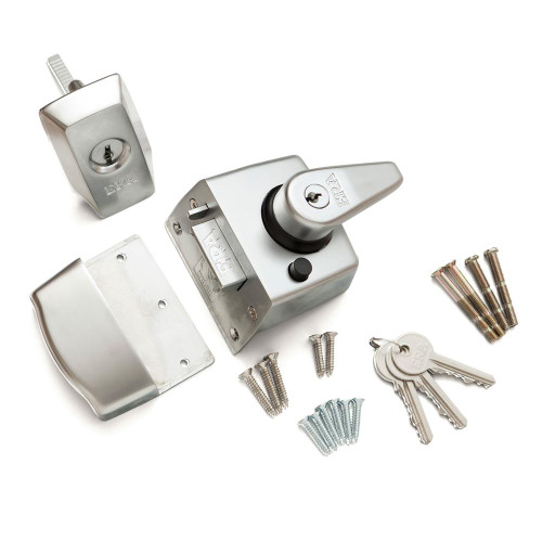 ERA BS High Security Nightlatch 60mm - Satin Chrome Body image