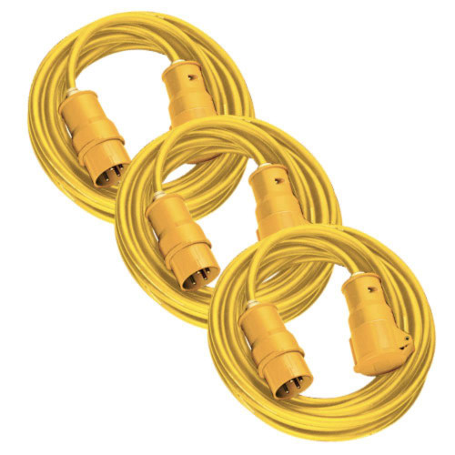 Brennenstuhl Extension Lead 2.5mm 14mtr (16 Amp 110 Volt) Triplepack image