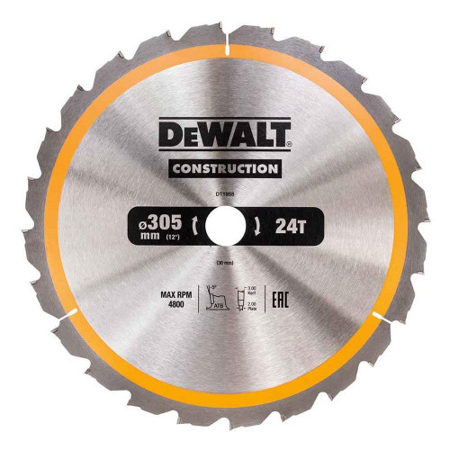 Dewalt Construction Saw Blade 305mm x 30mm 24T image