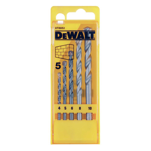 Dewalt Rolled Masonry Drill Bit Set - 5 Piece image
