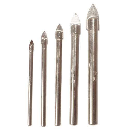 Irwin 5 Piece Glass & Tile Drill Bit Set (4 - 10mm) image