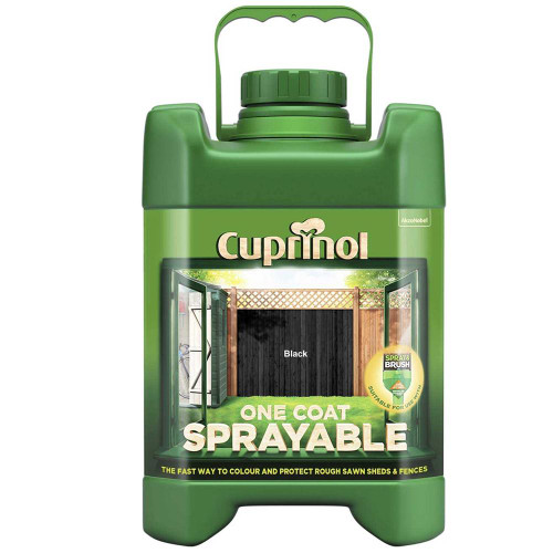 Cuprinol Cuprniol Spray Fence Treatment Black 5 Litre image