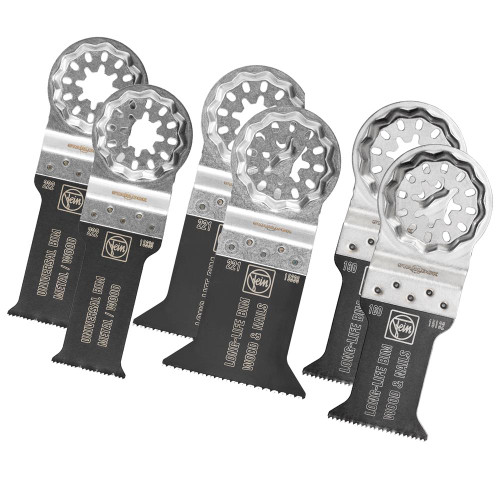 Fein Starlock 6 Piece Best of E-Cut Blade Set
