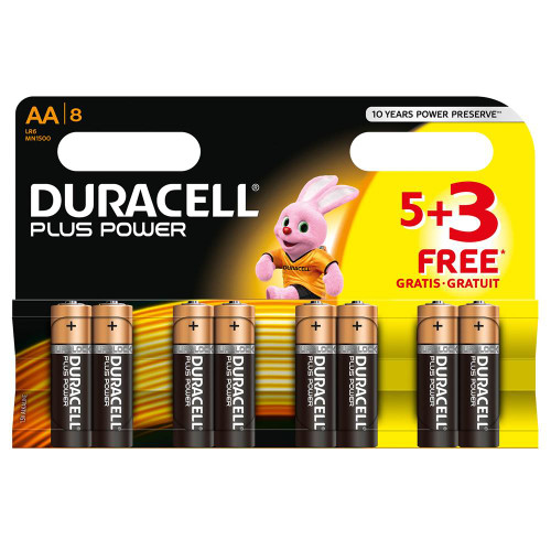 Duracell Plus Power AA Batteries Pack of 8 image