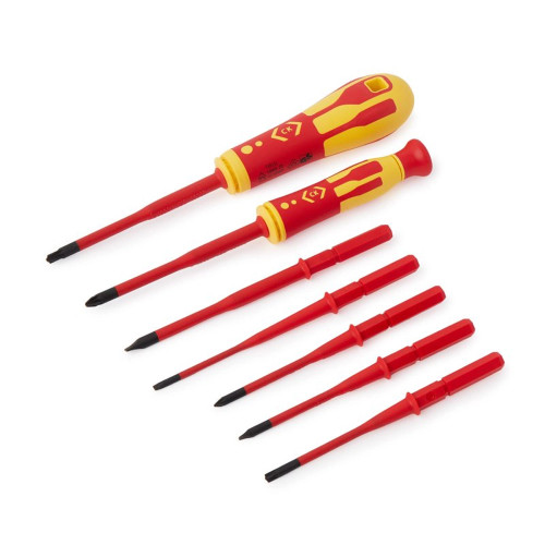 CK 9 Piece VDE Slim Blade Interchangeable Screwdriver Set image