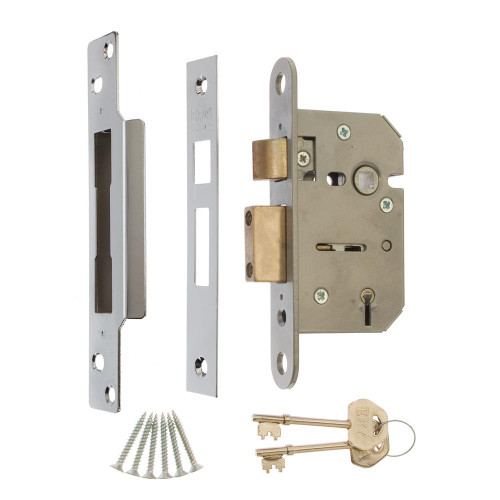 ERA Viscount 5 Lever Mortice Sashlock 64mm - Chrome image