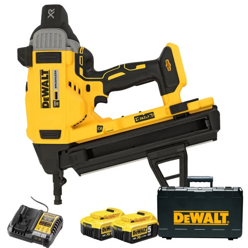 Dewalt DCN890P2 18V XR Brushless Concrete Nail Gun with 2 x 5.0Ah Batteries, Charger & Case image