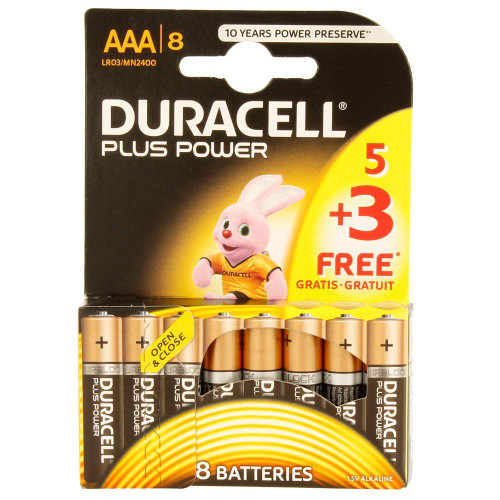 Duracell Plus Power AAA Batteries Pack of 8 image