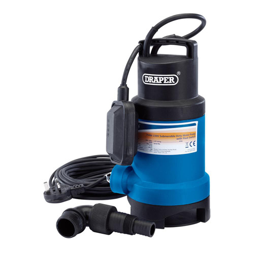 Draper 200L/Min Submersible Dirty Water Pump With Float Switch (750W) image
