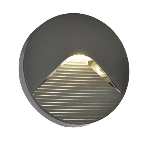 Coast Breez Round Slot Surface Mounted Outdoor LED Brick/Guide Light - Anthracite image