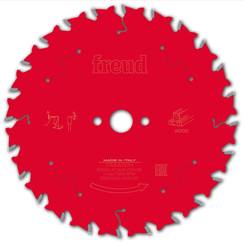 Freud Wood Saw Blade 160mm x 16mm 24T Corded image