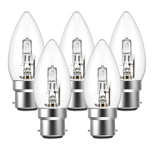 Eveready Eco Candle 46W(60W) B22 Light Bulb - Pack of 5