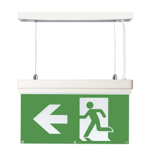 EMCO LED Emergency Exit Sign 4 Mounting Options - Left Arrow image