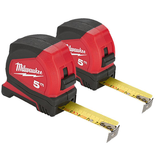 Pro Compact Tape Measure 5m/16ft - Pack of 2 image