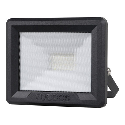 Luceco Eco FloodLight IP65 Bk 800Lm 10W 4000K - 7.5m Cable image