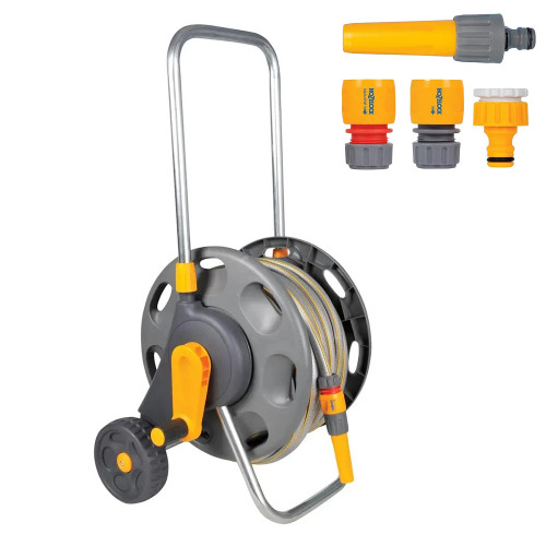 Hozelock 2488 60m Hose Cart with 25m Hose image