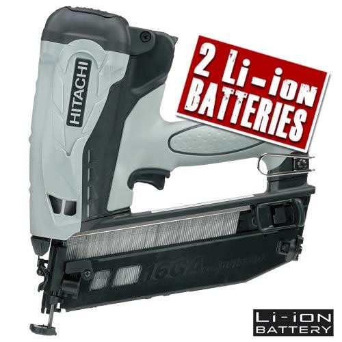 Hitachi NT65GB Hitachi Cordless Angled Finishing Nailer