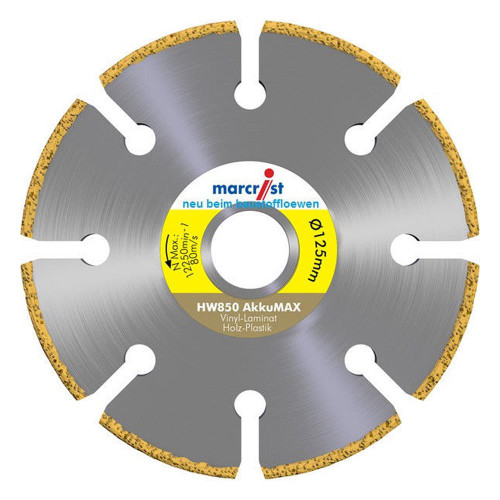 Marcrist HW850 Fastest Wood & Platics Cut 125mm