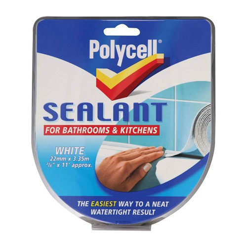 Sealant Strip Kitchen / Bathroom White 22mm image