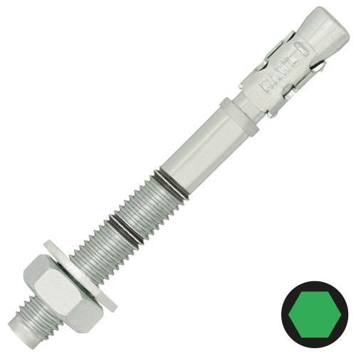 Rawlplug M12 x 100mm XPT Throughbolt - Pack of 10