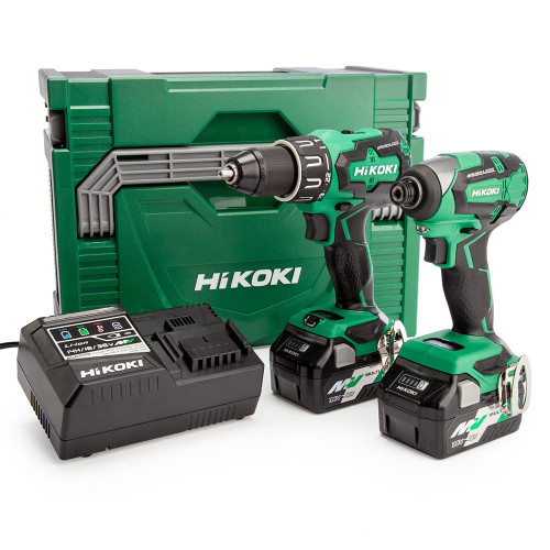 Hikoki KC18DBFL2JDZ 18V Brushless 2 Piece Kit with 2x 2.5Ah Multivolt Batteries, Charger & Case image 4