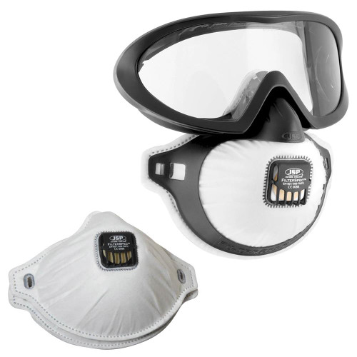 JSP Filter Spec Pro Valved FFP2 Respirator - 3 x P2 Filters