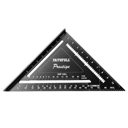 Faithfull Prestige Quick Square Black Aluminium 300mm (12in)