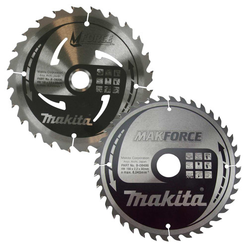 Makita 210mm 2-Piece Circular Saw Blade Package image