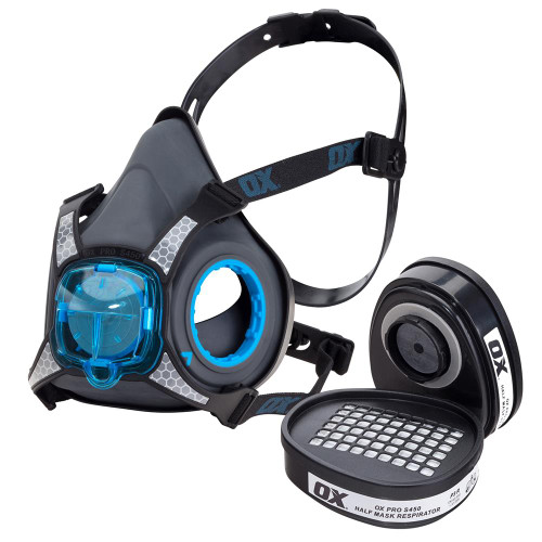 OX Pro S450 Half Mask Respirator with P3 Filters image