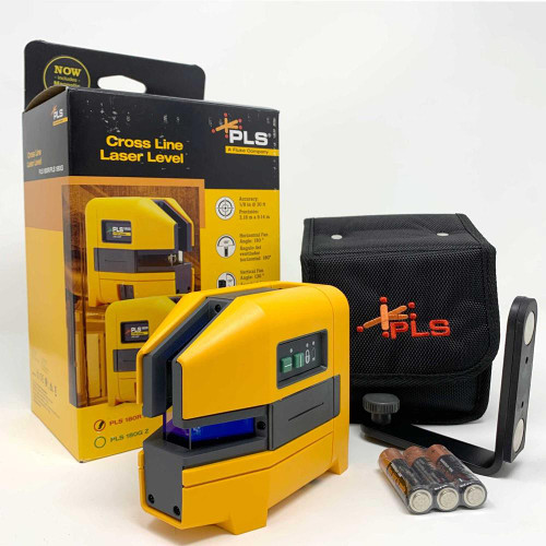 Fluke PLS 180G Z Cross Line Green Laser Level, Pouch & Wall Bracket image